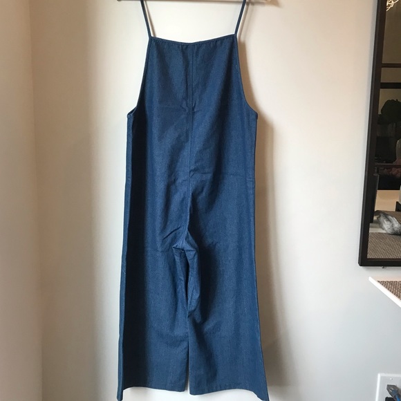 OAK + FORT Denim Jumpsuit Romper - Picture 3 of 7